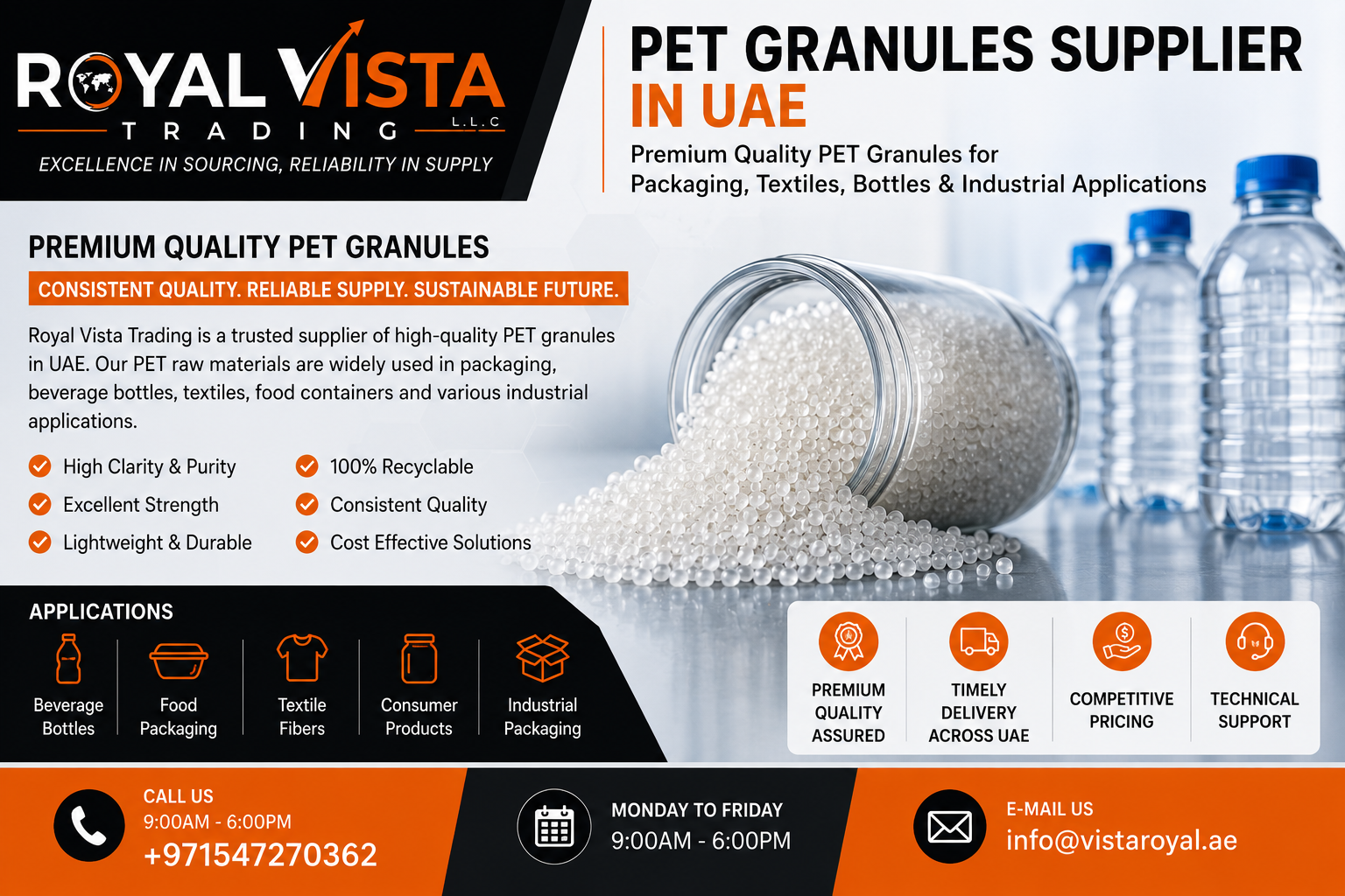 PET Granules Supplier in UAE: Supporting the Future of Sustainable Packaging